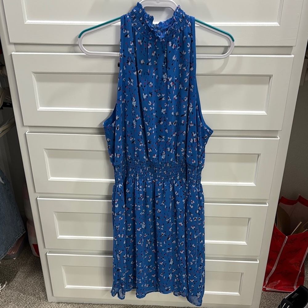 a new day Blue and White Floral Dress